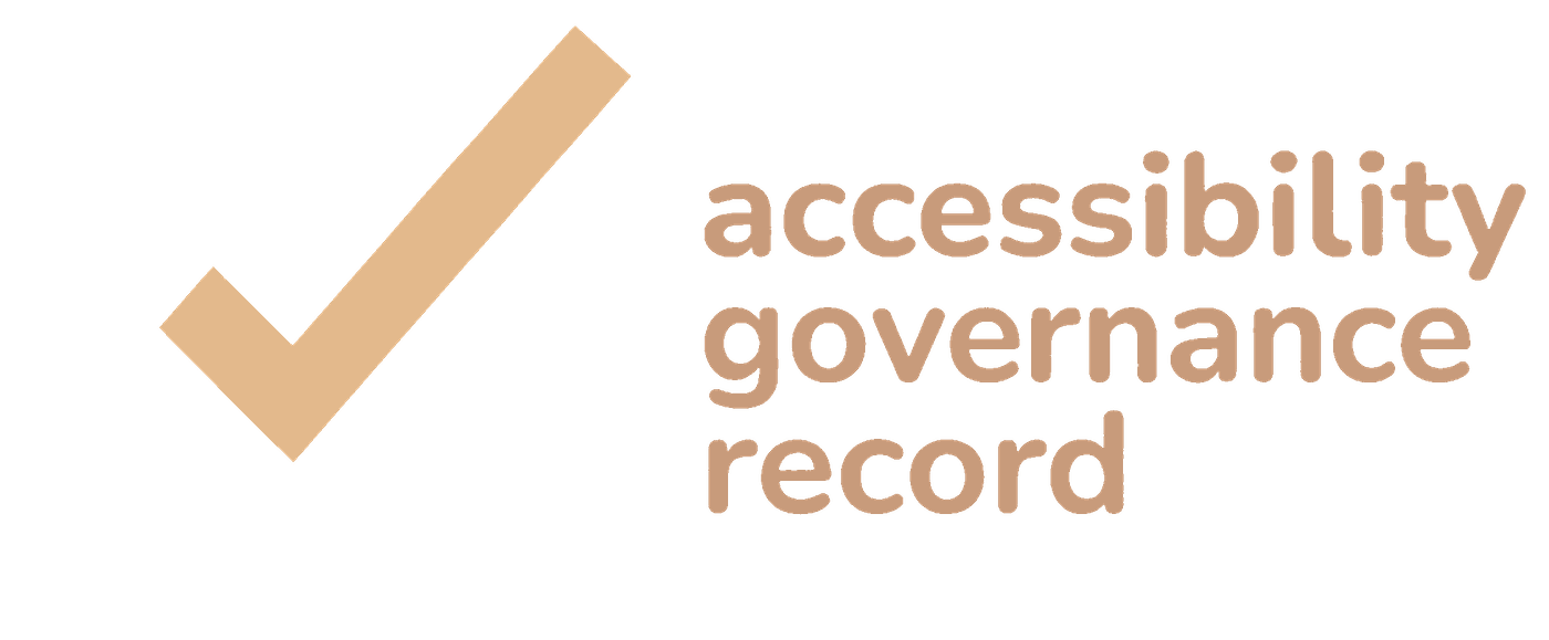 Accessibility Governance Record home